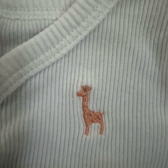 Carter's White Giraffe Print Bodysuit & Cardigan Set Size 3 Months - Picture 4 of 13